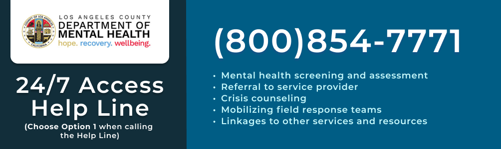 LA County Department of Mental Health Access Line Link